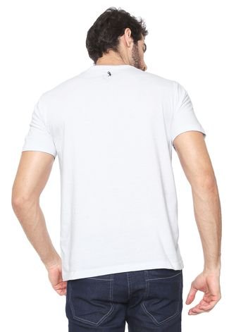 Camiseta Aleatory Estampada Branca