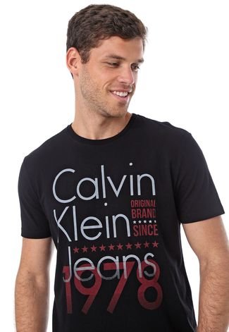 Camiseta Calvin Klein Jeans Original Preta - Compre Agora