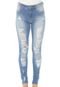 Calça Jeans Denuncia Skinny Destroyed Azul - Marca Denuncia