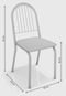 Conjunto 4 Cadeiras Noruega Preto Fosco De Metal Marrom Kappesberg - Marca Kappesberg