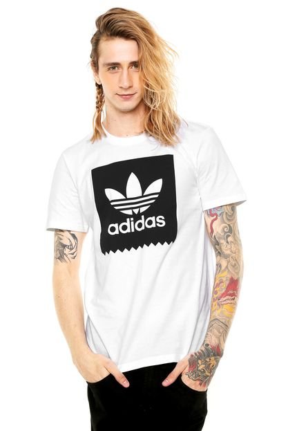 Camiseta adidas Skateboarding BLKBRD Branco - Marca adidas Skateboarding