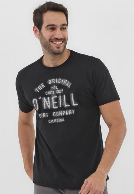 Camiseta O'Neill Lettering Preta - Compre Agora - Kanui Brasil