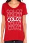 Camiseta Colcci Estampa Vermelho - Marca Colcci