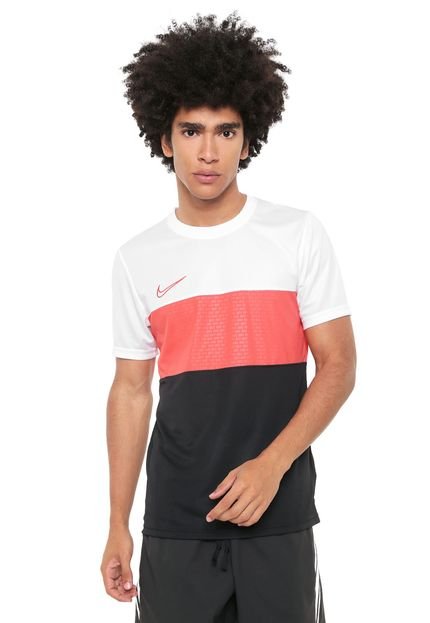 Camiseta Nike M Nk Dry Acdmy Top Ss Gx Branco/Preto - Marca Nike