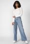 Blusa de Moletom Fechada Calvin Klein Jeans Logo Off-White - Marca Calvin Klein Jeans