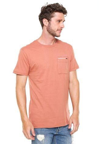 Camiseta Hang Loose Especial Pocket Coral