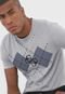 Camiseta Guess Lettering Cinza - Marca Guess