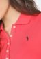 Camisa Polo Aleatory Reta Logo Bordado Rosa - Marca Aleatory