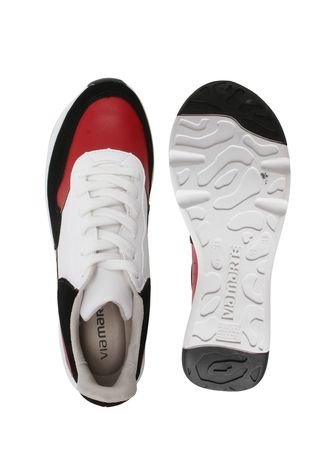 Tênis Via Marte Dad Sneaker Chunky Vermelho/Branco