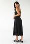 Vestido Cotton On Midi Liso Preto - Marca Cotton On