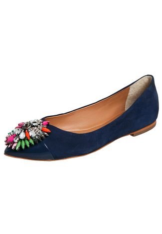 Sapatilha DAFITI SHOES Bico Fino Azul - Compre Agora