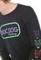 Camiseta Doc Dog Manga Longa Estampada Preta - Marca Doc Dog