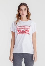 Camiseta  Blanco-Rojo Levi's 2-Horse Graphic