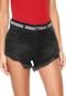 Short Sarja Colcci Tomboy Faixa Listrada Preto - Marca Colcci