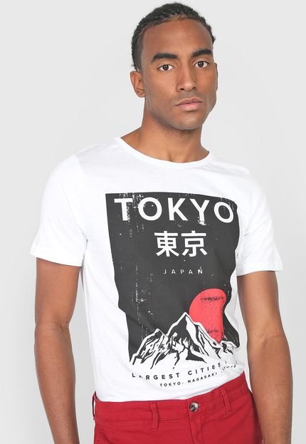 Camiseta Forever 21 Tokyo Branca - Marca Forever 21