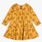 Vestido Infantil Menina Kyly Estampa de Bichinhos Amarelo Queimado - Marca Kyly