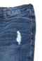Calça Jeans Carinhoso Menina Lisa Azul-Marinho - Marca Carinhoso