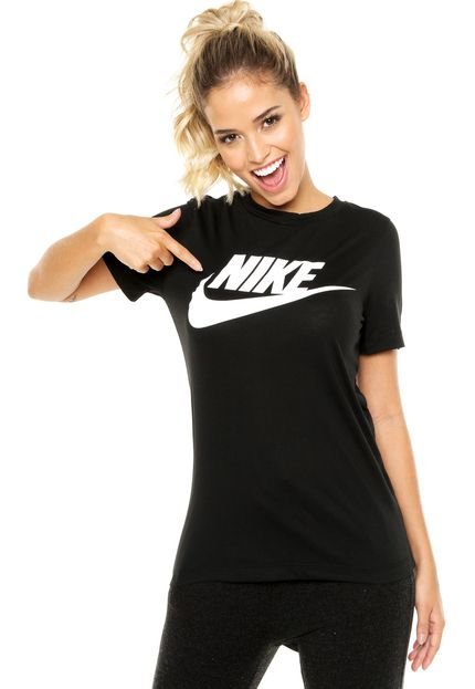 Camiseta Nike Sportswear Essntl Hbr Preta - Marca Nike Sportswear