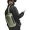Mochila Masculina Sholder Bag transversal Antifurto de Lado Star Shop Verde - Marca STAR SHOP