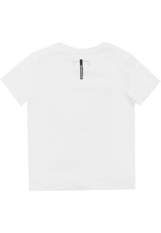 Camiseta Calvin Klein Kids Menina Estampada Branca