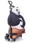 Mochila de Rodinhas Infantil Max Toy Kung-Fu Panda Preto E Branco - Marca Max Toy