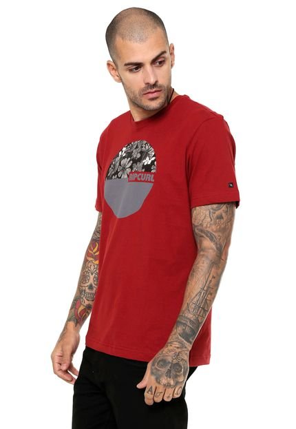 Camiseta Rip Curl Bass Vermelha - Marca Rip Curl