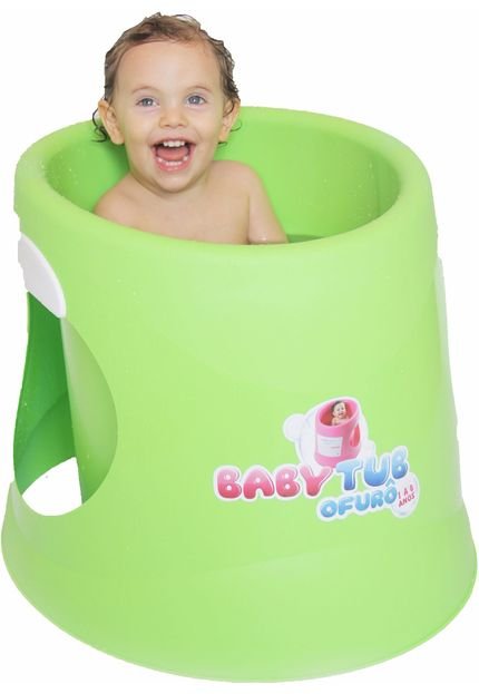 Banheira Babytub Ofurô 1 a 6 anos Verde Claro - Marca Baby Tub