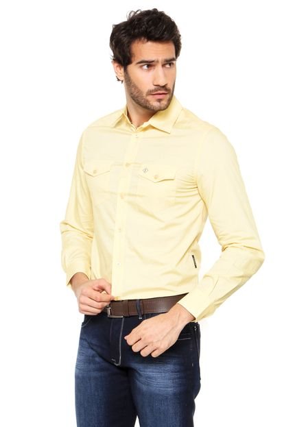 Camisa Forum Slim Amarela - Marca Forum