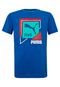 Camiseta Puma Td Graphic Infantil Azul - Marca Puma