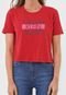 Blusa Cropped Calvin Klein Jeans Logo Vermelha - Marca Calvin Klein Jeans