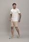 Bermuda Moletom Masculino com Cordão Dialogo Jeans na Cor Areia - Marca Dialogo Jeans