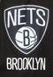 Regata New Era Logo Brooklin Nets Preta - Marca New Era