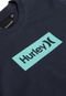 Camiseta Hurley Menino Lettering Azul-Marinho - Marca Hurley