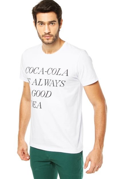 Camiseta Coca-Cola Jeans Brasil Good Idea Branca - Marca Coca-Cola Jeans