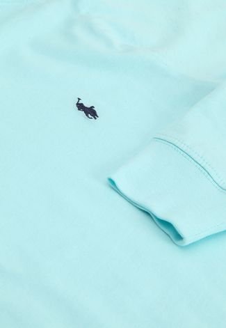 Camiseta Polo Ralph Lauren Infantil Logo Azul