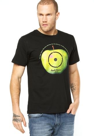 Camiseta bandUP! Apple Records Preta