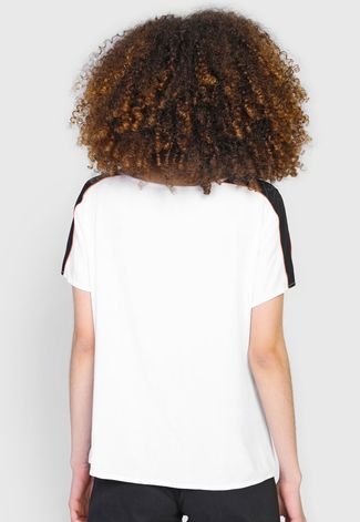 Blusa Cativa Color Block Branca/Preta