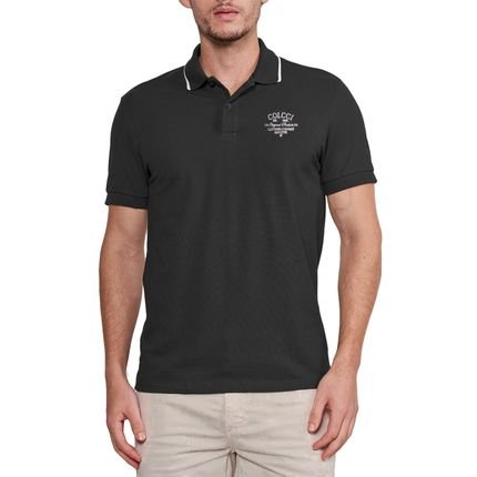 Camisa Polo Colcci Casual In24 Preto Masculino - Marca Colcci