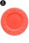 Conjunto 6 Pratos Sobremesa 20cm Coral Laranja Daily - Marca Daily