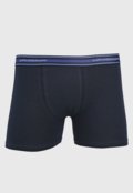 Kit 8pçs Cueca Lupo Boxer Logo Azul-Marinho - Marca Lupo