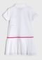 Vestido Polo Ralph Lauren Infantil Logo Branco/Rosa - Marca Polo Ralph Lauren