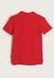 Camisa Infantil Polo Levis Bordada Vermelha - Marca Levis
