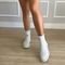Bota Meia Rochelle Off White Off-white - Marca Damannu Shoes