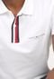 Camisa Polo Tommy Hilfiger Reta Logo Branca - Marca Tommy Hilfiger