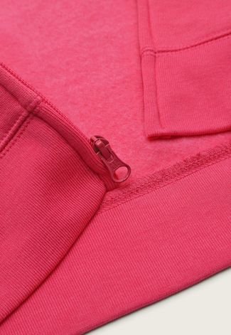 Blusa de Moletom GAP Infantil Logo Rosa