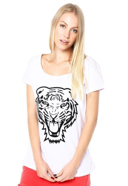 Camiseta Anna Flynn Tiger Branca - Marca Anna Flynn
