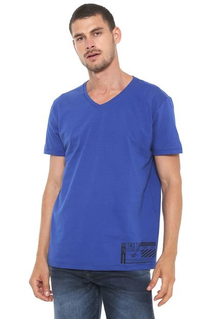 Camiseta Triton Lisa Azul - Marca Triton