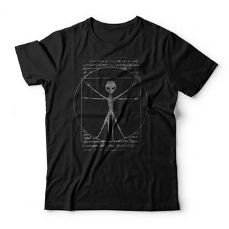 Camiseta Vitruvian Alien - Preto