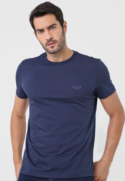 Camiseta Ellus Logo Azul-Marinho - Marca Ellus