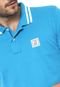 Camisa Polo Tommy Hilfiger Reta Bordada Azul/Branca - Marca Tommy Hilfiger